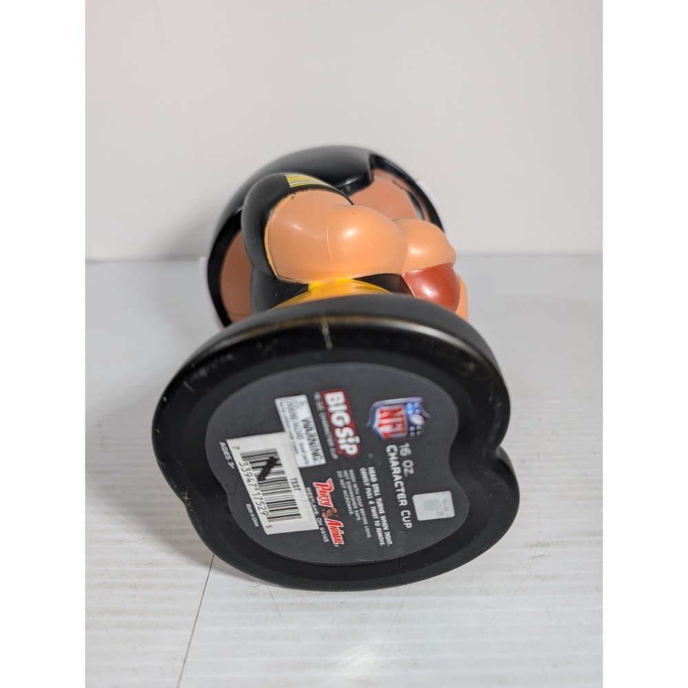 Football Hall TEENY MATES Big Sip 16 oz Character Cup Pittsburgh Steelers Rogers - Picture 7 of 11